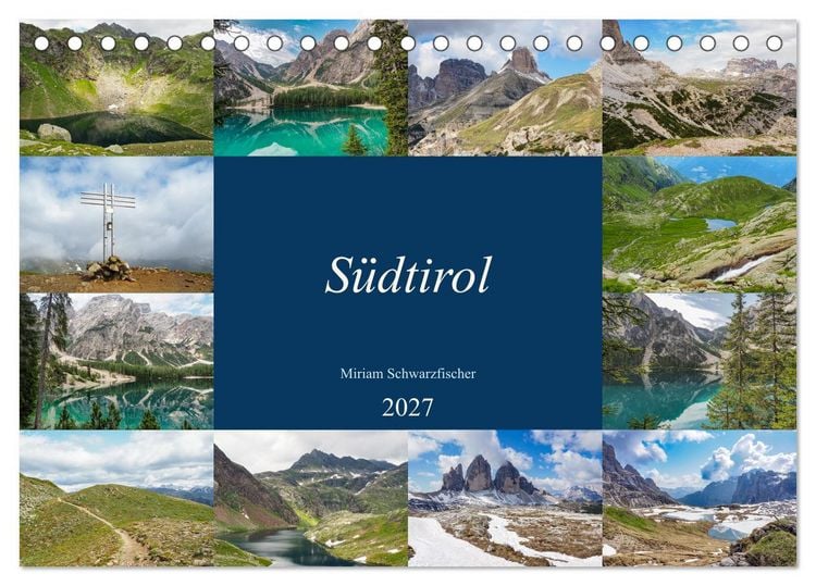 Produktbild: S&uuml;dtirol (Tischkalender 2027 DIN A5 quer), CALVENDO Monatskalender