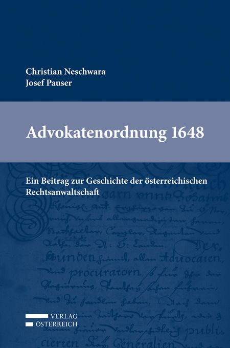 Produktbild: Advokatenordnung 1648