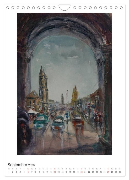Produktbild: Ein Hauch von Impressionismus &ndash; Aquarelle von Isolde G&auml;nesch (Wandkalender 2026 DIN A4 hoch), CALVENDO Monatskalender