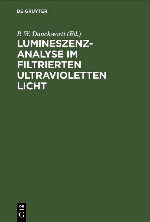 Produktbild: Lumineszenz-Analyse im filtrierten ultravioletten Licht
