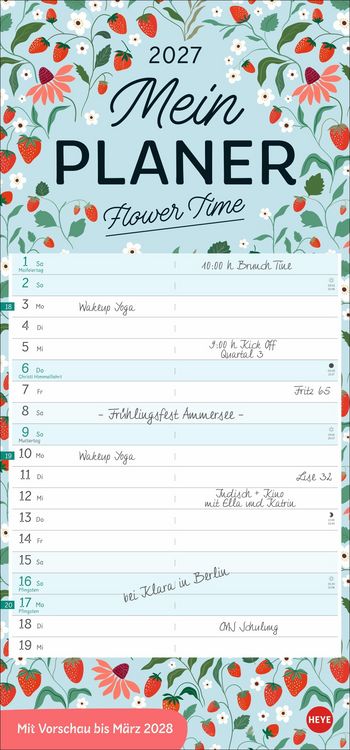 Produktbild: Deko-Mein Planer Flower Time 2027