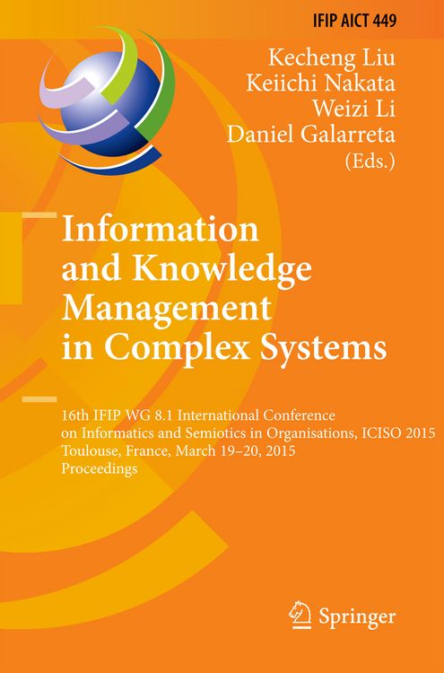 Produktbild: Information and Knowledge Management in Complex Systems