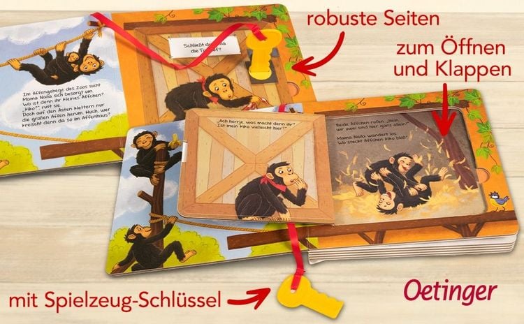 Produktbild: Mein erstes Schl&uuml;sselbuch. Wo ist das kleine Affenbaby?