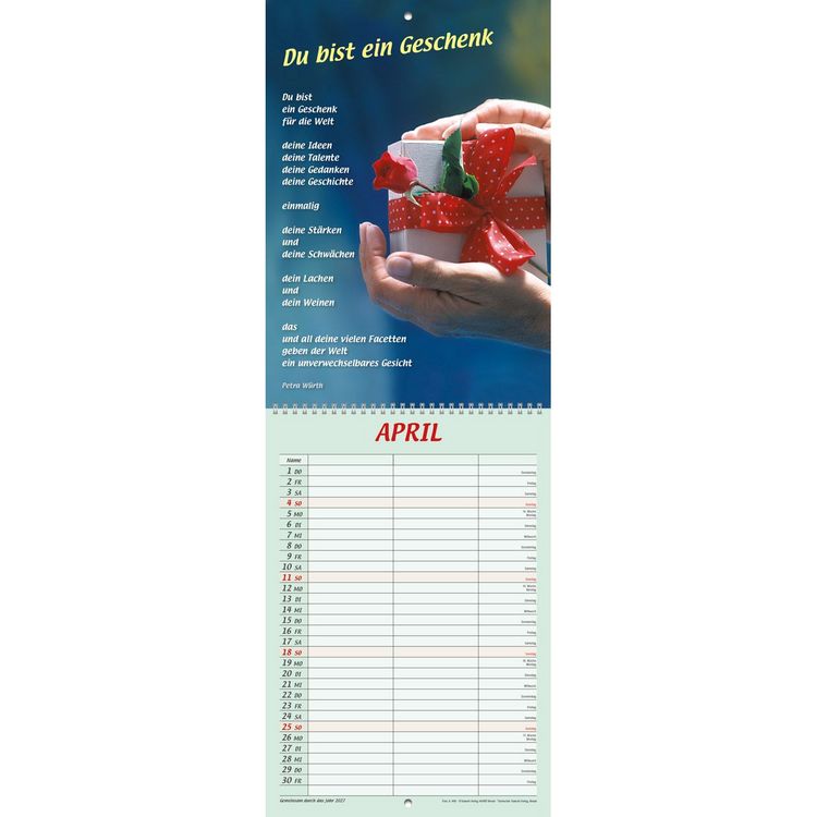 Produktbild: Gemeinsam durch das Jahr 2027