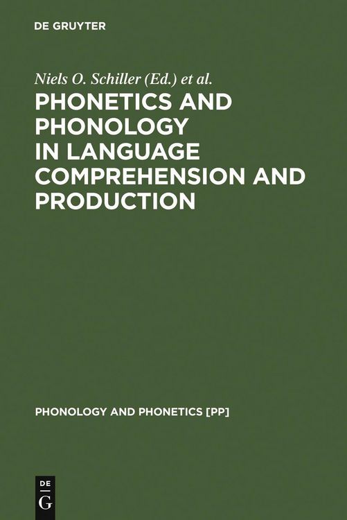 Produktbild: Phonetics and Phonology in Language Comprehension and Production