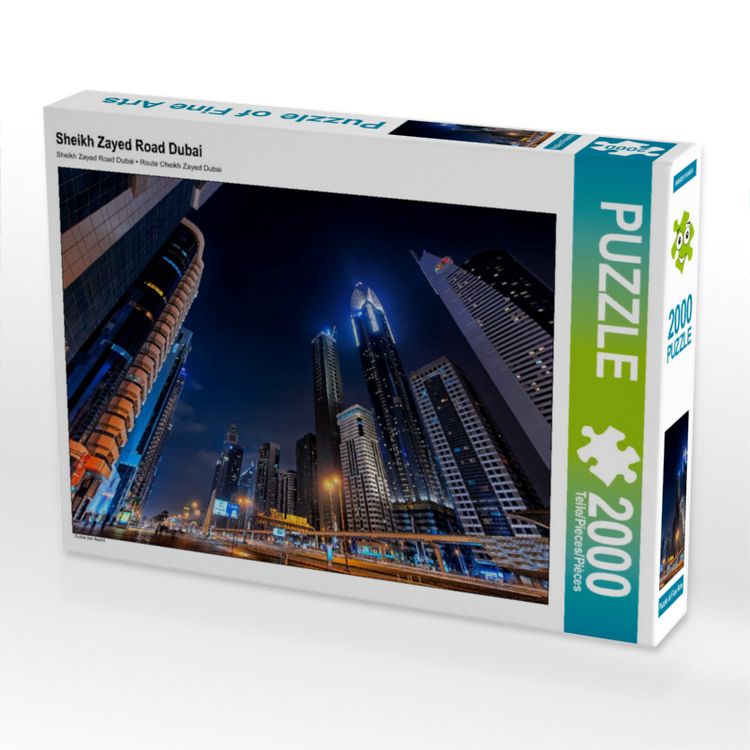 Produktbild: CALVENDO Puzzle Sheikh Zayed Road | 2000 Teile Lege-Gr&ouml;&szlig;e 90x67cm Foto-Puzzle f&uuml;r gl&uuml;ckliche Stunden