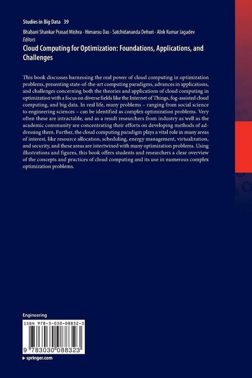 Produktbild: Cloud Computing for Optimization: Foundations, Applications, and Challenges