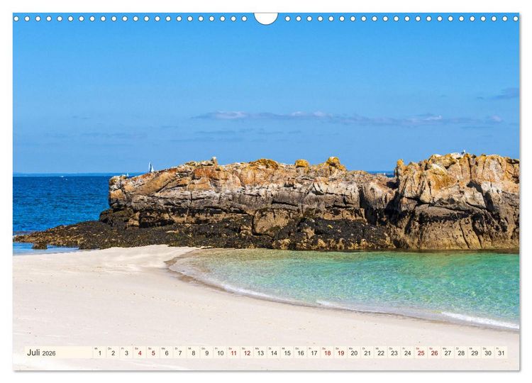 Produktbild: Bretagne - Traumk&uuml;sten im s&uuml;dlichen Finist&egrave;re (Wandkalender 2026 DIN A3 quer), CALVENDO Monatskalender