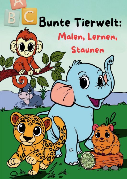 Produktbild: Bunte Tierwelt: Malen, Lernen, Staunen
