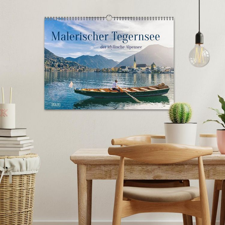 Produktbild: Malerischer Tegernsee (Wandkalender 2026 DIN A3 quer), CALVENDO Monatskalender