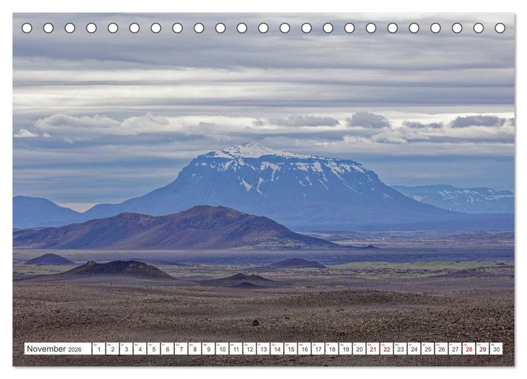 Produktbild: Die Farben Islands (Tischkalender 2026 DIN A5 quer), CALVENDO Monatskalender