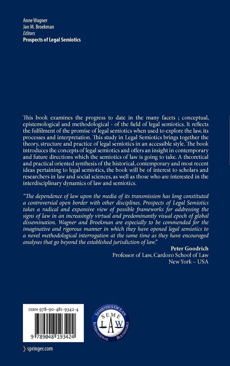 Produktbild: Prospects of Legal Semiotics