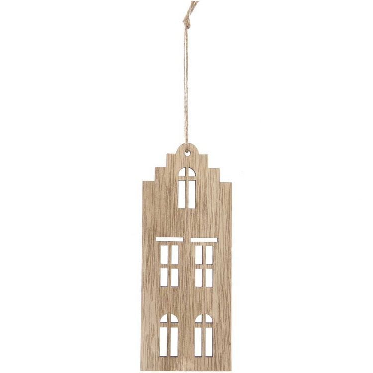 Produktbild: Holzh&auml;nger Haus, gro&szlig;, 15 x 6 cm