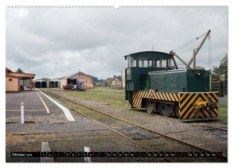 Produktbild: Eisenbahn in Neuseeland (hochwertiger Premium Wandkalender 2026 DIN A2 quer), Kunstdruck in Hochglanz