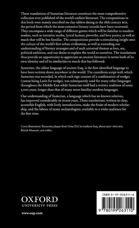 Produktbild: The Literature of Ancient Sumer