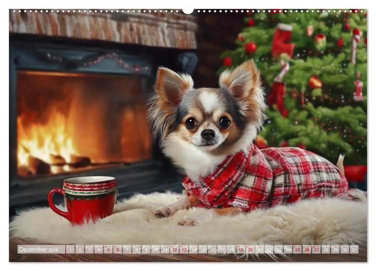 Produktbild: Chillige Chihuahuas - Entspannte Fellnasen genie&szlig;en das Leben (Wandkalender 2026 DIN A2 quer), CALVENDO Monatskalender