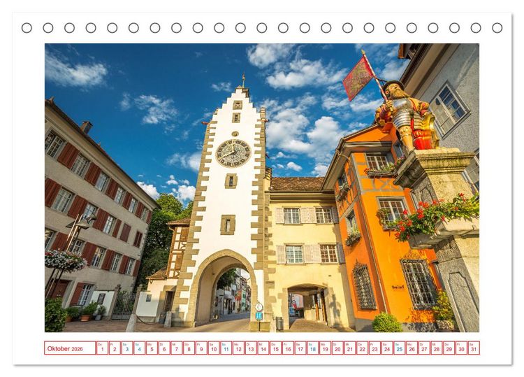 Produktbild: Diessenhofen am Hochrhein (Tischkalender 2026 DIN A5 quer), CALVENDO Monatskalender