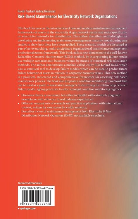 Produktbild: Risk-Based Maintenance for Electricity Network Organizations