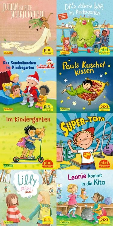 Produktbild: Pixi-8er-Set 286: Pixis bunter Kindergarten (8x1 Exemplar)