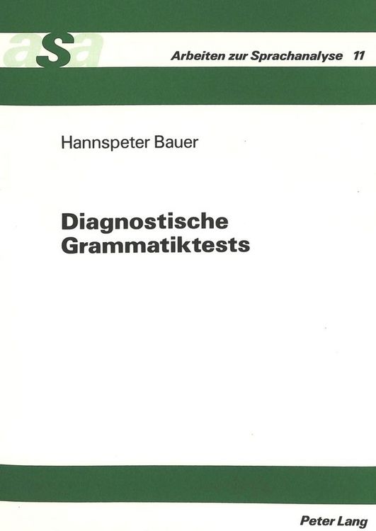 Produktbild: Diagnostische Grammatiktests