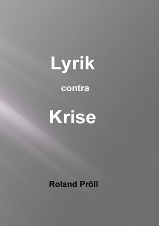 Produktbild: Lyrik contra Krise