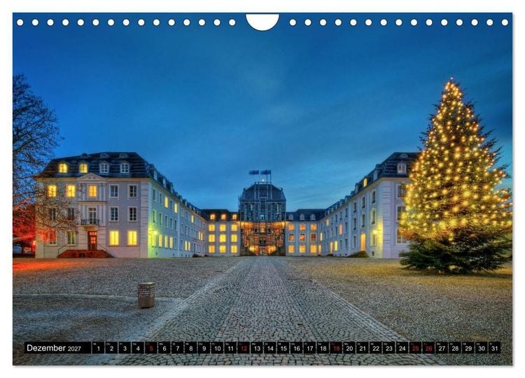 Produktbild: City Lights Saarbr&uuml;cken (Wandkalender 2027 DIN A4 quer), CALVENDO Monatskalender