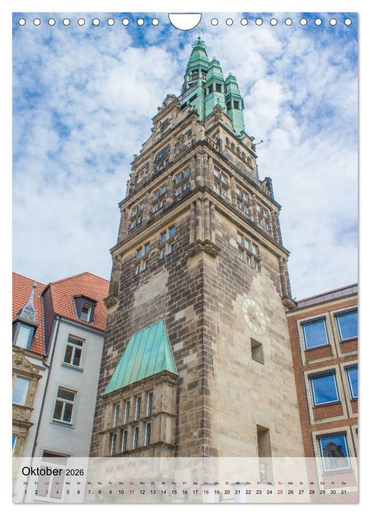 Produktbild: Historisches M&uuml;nster (Wandkalender 2026 DIN A4 hoch), CALVENDO Monatskalender