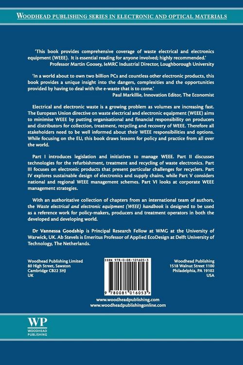 Produktbild: Waste Electrical and Electronic Equipment (Weee) Handbook