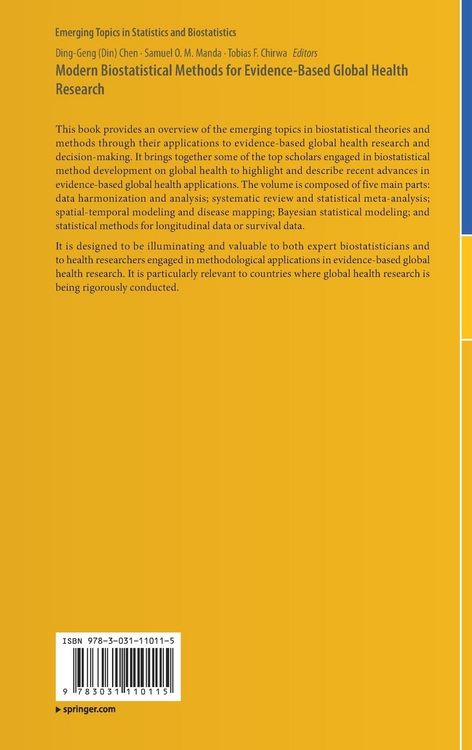 Produktbild: Modern Biostatistical Methods for Evidence-Based Global Health Research