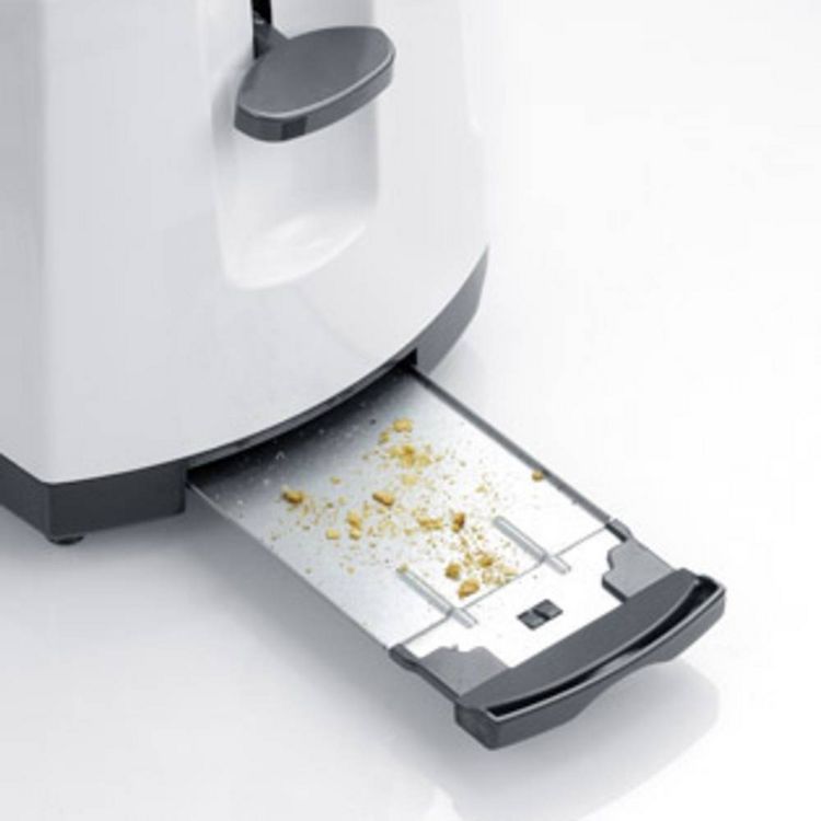 Produktbild: Severin AT 2234 Doppel-Langschlitztoaster mit Br&ouml;tchenaufsatz Wei&szlig;, Grau