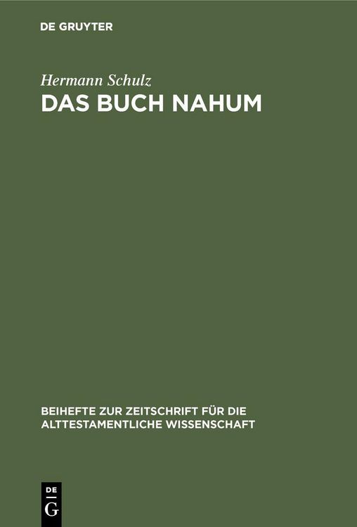 Produktbild: Das Buch Nahum