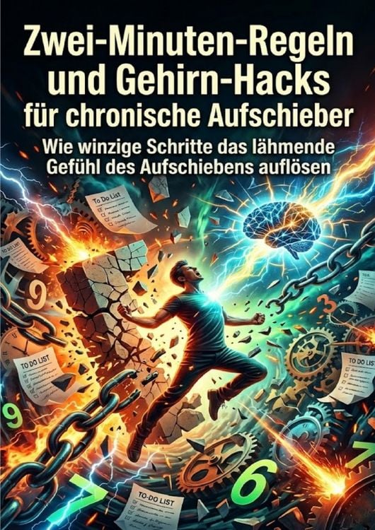 Produktbild: Zwei-Minuten-Regeln und Gehirn-Hacks f&uuml;r chronische Aufschieber