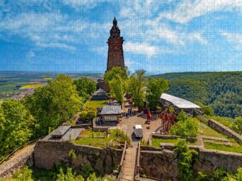 Produktbild: CALVENDO Puzzle Das Kaiser-Wilhelm-Nationaldenkmal | 1000 Teile Lege-Gr&ouml;&szlig;e 64x48cm Foto-Puzzle f&uuml;r gl&uuml;ckliche Stunden