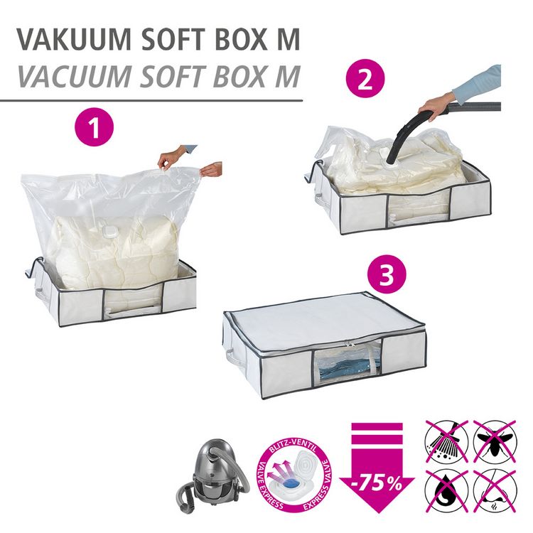 Produktbild: Vakuum Soft Box M, bis zu 75 % Platzersparnis