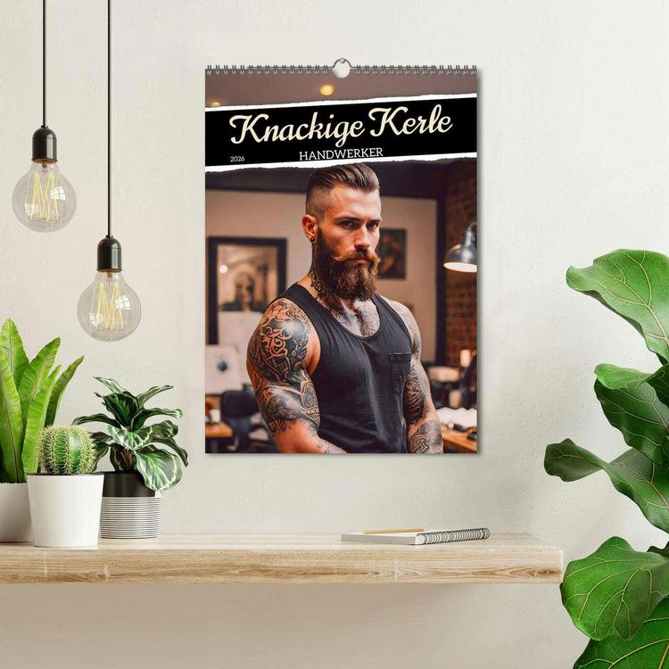 Produktbild: Knackige Kerle - Handwerker (Wandkalender 2026 DIN A3 hoch), CALVENDO Monatskalender