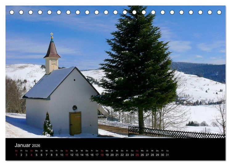 Produktbild: Baden-W&uuml;rttemberg 2026 (Tischkalender 2026 DIN A5 quer), CALVENDO Monatskalender