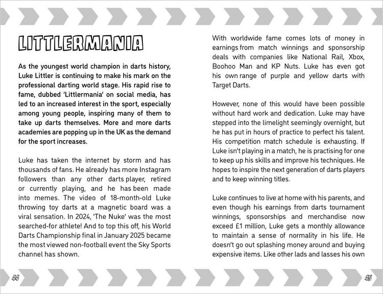 Produktbild: The 100% Unofficial Guide to Luke Littler, Darts Champion