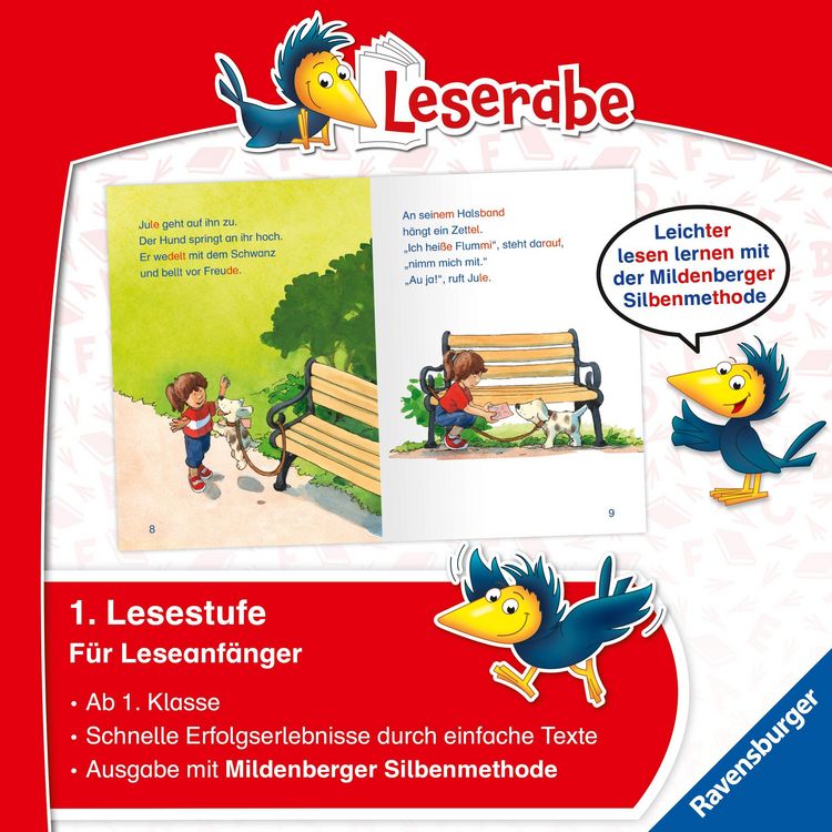 Produktbild: Leserabe mit Mildenberger Silbenmethode - Ein Hund f&uuml;r Jule