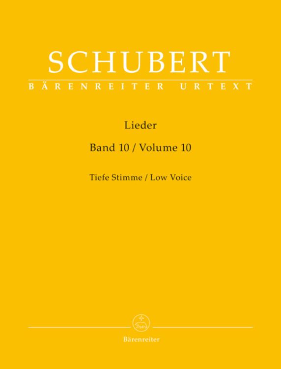 Bild vom Artikel Lieder, Band 10 für tiefe Stimme vom Autor Franz Schubert