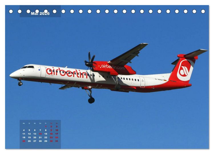 Produktbild: In Memoriam Air Berlin (Tischkalender 2026 DIN A5 quer), CALVENDO Monatskalender