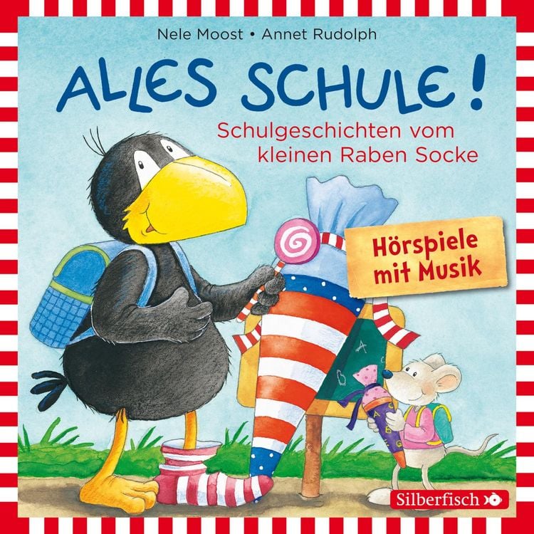Produktbild: Alles Schule!: Alles vorbereitet!, Alles aufgeweckt!, Alles eingeschult!, Alles aus und vorbei!, Alles zusammen! (Der kleine Rabe Socke) (H&ouml;rspiel)