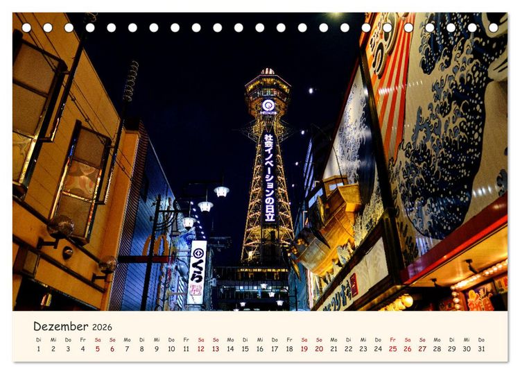 Produktbild: Japan - Traditon und Moderne (Tischkalender 2026 DIN A5 quer), CALVENDO Monatskalender