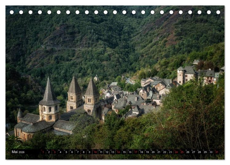 Produktbild: Unterwegs im D&eacute;partement Aveyron (Tischkalender 2026 DIN A5 quer), CALVENDO Monatskalender