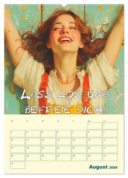 Produktbild: Liebe das Leben! Mit Affirmationen gl&uuml;cklich durch das Jahr! (hochwertiger Premium Wandkalender 2026 DIN A2 hoch), Kunstdruck in Hochglanz