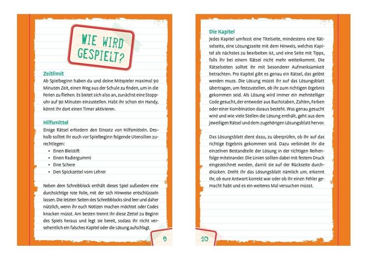 Produktbild: Flucht aus der Schule &ndash; Das spannende Escape-Spiel f&uuml;r Kinder