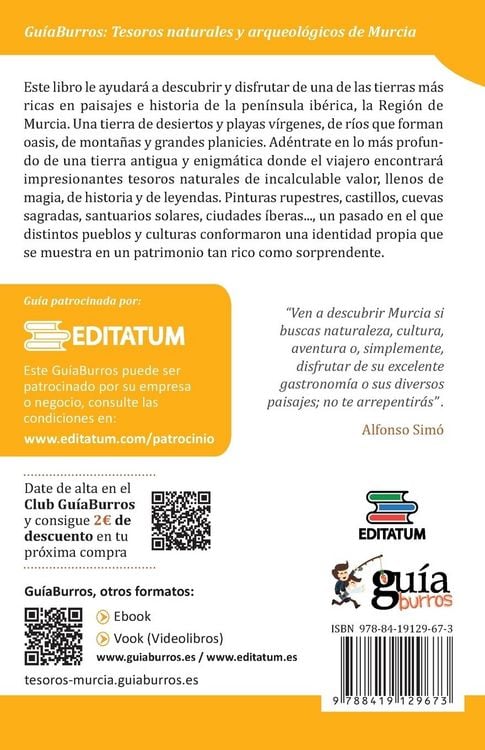 Produktbild: Gu&iacute;aBurros: Tesoros naturales y arqueol&oacute;gicos de Murcia