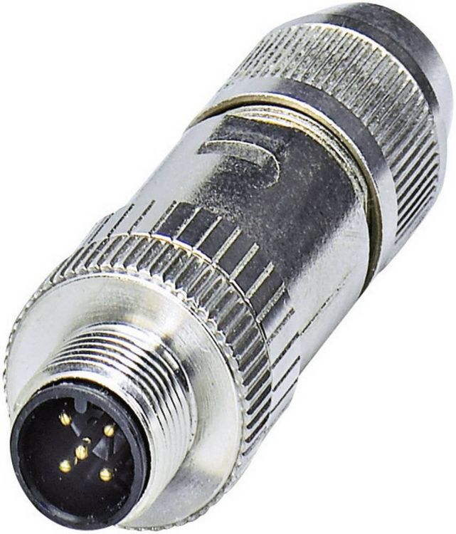 Produktbild: Phoenix Contact 1424658&nbsp; Sensor-/Aktor-Steckverbinder, unkonfektioniert M12 Stecker, gerade Polzahl Sensoren: 5 1 St.