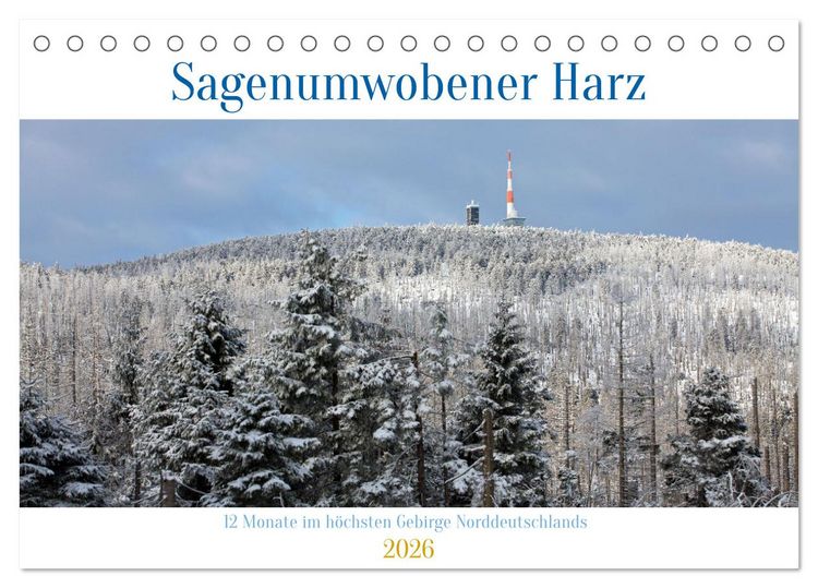 Produktbild: Sagenumwobener Harz (Tischkalender 2026 DIN A5 quer), CALVENDO Monatskalender