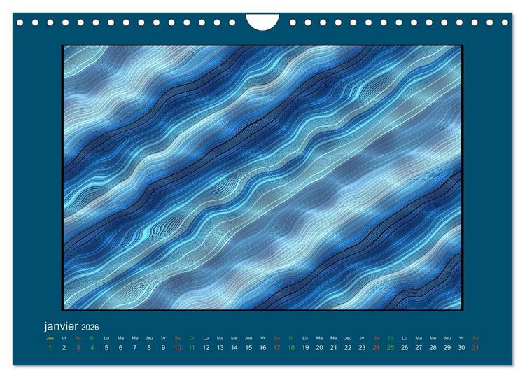 Produktbild: L'&acirc;me sauvage de l'abstrait (Calendrier mural 2026 DIN A4 vertical), CALVENDO calendrier mensuel