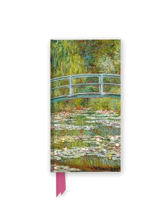 Produktbild: Schmales Hardcover-Notizbuch: Claude Monet, Die japanische Br&uuml;cke